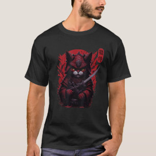 Kätzchen Krieger Ninja Japanischer Samurai Katze ? T-Shirt