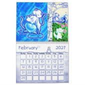 Kätzchen-Kunst 1012 Kalender (Feb 2027)
