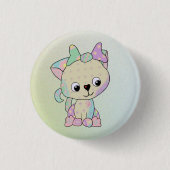 Kätzchen kunterbunt button (Vorderseite)