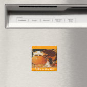 Kätzchen, Kürbis und Welpe Magnet (In Situ (Geschirrspüler))