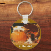 Kätzchen, Kürbis und Welpe Schlüsselanhänger (Vorderseite)
