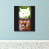 Kätzchen Leinwanddruck (Insitu (Holzboden))