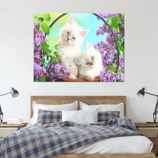 Kätzchen Leinwanddruck (Insitu (Schlafzimmer))