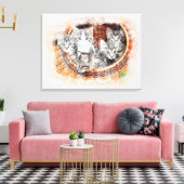 Kätzchen Leinwanddruck (Insitu (Wohnzimmer))
