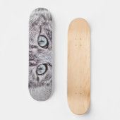 Kätzchen Liebe Niedliche Katzenkatze mit leuchtend Skateboard (Vorderseite)