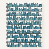 Kätzchen machen mich nicht zum Blue-Notebook Notizbuch (Vorderseite)