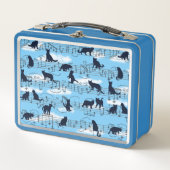 Kätzchen Metall Brotdose (Vorderseite)