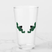 Kätzchen mit Blätter Glas (Vorderseite)