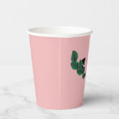 Kätzchen mit Blätter Glas Pappbecher (Rechts)