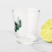 Kätzchen mit Blätter Schnapsglas (Rechts)
