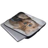 Kätzchen mit blauen Augen Laptopschutzhülle (Vorne Knopf)