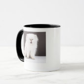 Kätzchen mit den Augen geschlossen Tasse (Vorderseite Links)
