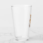 Kätzchen mit einer Maske, bereit für sein erstes H Glas (Rechts)