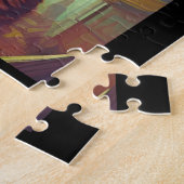 Kätzchen mit großen Augen Vollmond gebrochen Schat Puzzle (Seite)