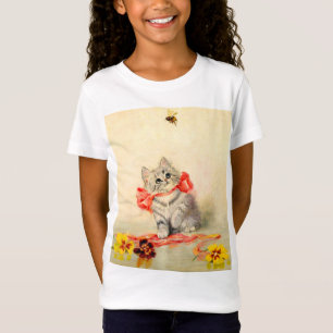 Kätzchen mit rotem Band T-Shirt