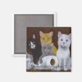 Kätzchen mit Spaß Magnet (Vorderseite/Rückseite)