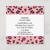 Kätzchen mit Visitenkarte (Rückseite)