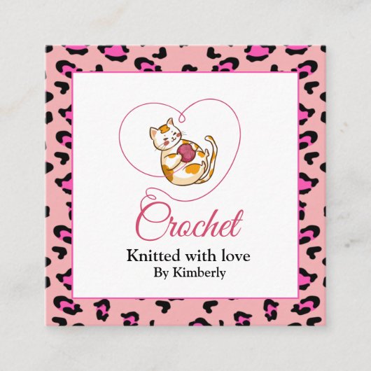 Kätzchen mit Visitenkarte (Vorderseite)