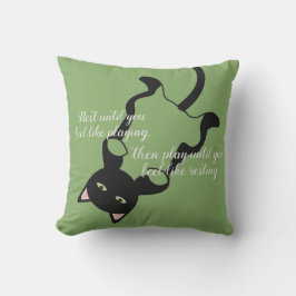 Kätzchen mit Zitat Kissen