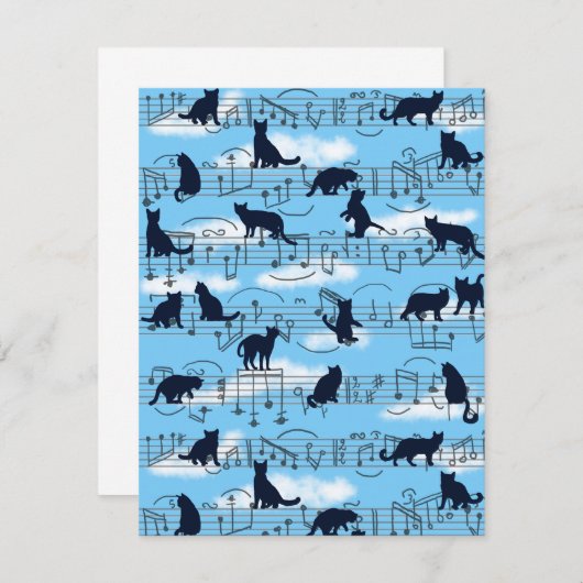 Kätzchen Mitteilungskarte (Vorne/Hinten)