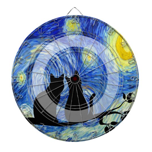 Kätzchen nachts dartscheibe (vorne)