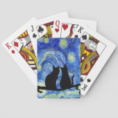 Kätzchen nachts spielkarten (Rückseite)