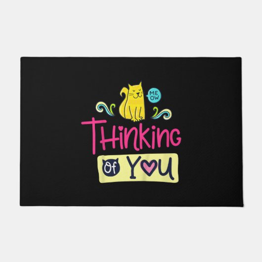 Kätzchen | Niedliches Cat Lover Geschenk Fußmatte (Vorderseite)