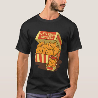 Kätzchen-Nuggets Lustiges Katzenfutter T-Shirt