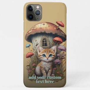 Kätzchen Pilz Katze Wildblumen Cottagecore  Maßges Case-Mate iPhone Hülle