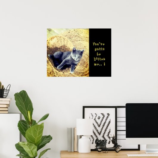 Kätzchen poster (Heimbüro)