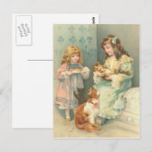 Kätzchen Postkarte (Vorne/Hinten)