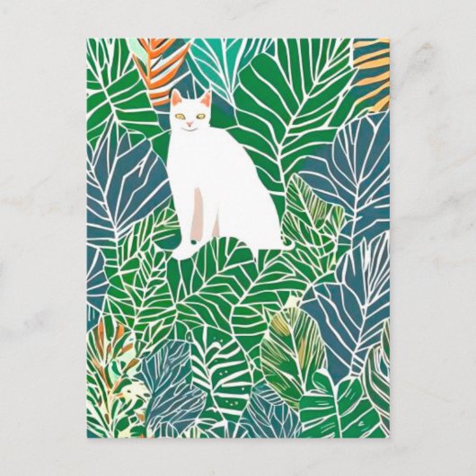 Kätzchen Postkarte (Vorderseite)