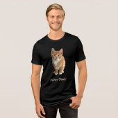 Kätzchen-Power-T-Shirt Tri-Blend Shirt (Vorderseite voll)