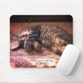 Katzchen Psalm 4:8 Mauspad (Mit Mouse)