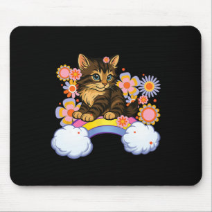 Kätzchen Regenbogen Süße Katze Lustig Sarkastische Mousepad