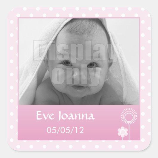 Kätzchen - rosa Aufkleber (Vorderseite)