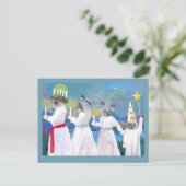 Kätzchen Santa Lucia Verarbeitung Postkarte (Stehend Vorderseite)