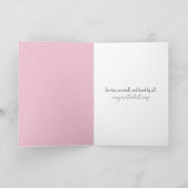 Kätzchen schlafen auf einem Crescent Mond Karte (Innenseite)