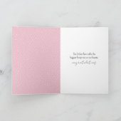 Kätzchen schlafen auf einem Crescent Mond Karte (Innenseite)