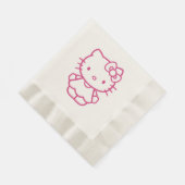 Kätzchen Serviette (Ecke)