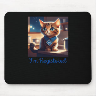 Kätzchen sind eingetragene Aufkleber Mousepad