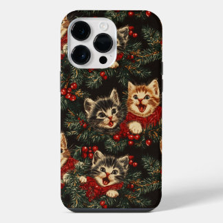 Kätzchen singen O Tannenbaum in Pullovern iPhone 14 Pro Max Hülle