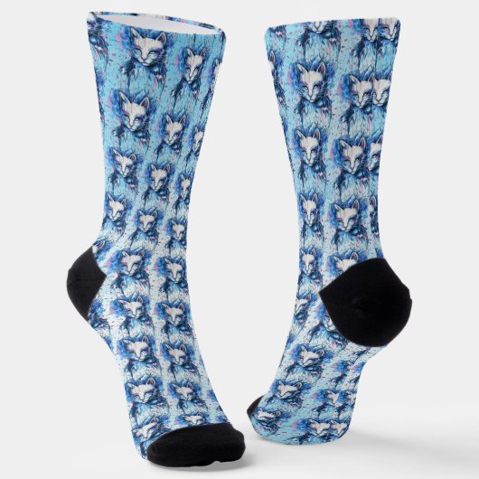 Kätzchen Socken (Gewinkelt)