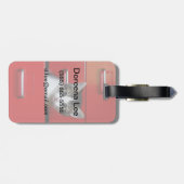 Kätzchen-Spähen Gepäckanhänger (Rückseite horizontal)