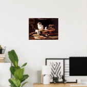 Kätzchen spielen Gitarre Poster (Heimbüro)