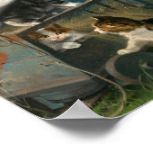 Kätzchen spielen | Julius Adam the Younger Poster (Ecke)