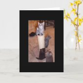 Kätzchen spielen karte (Gelbe Blume)