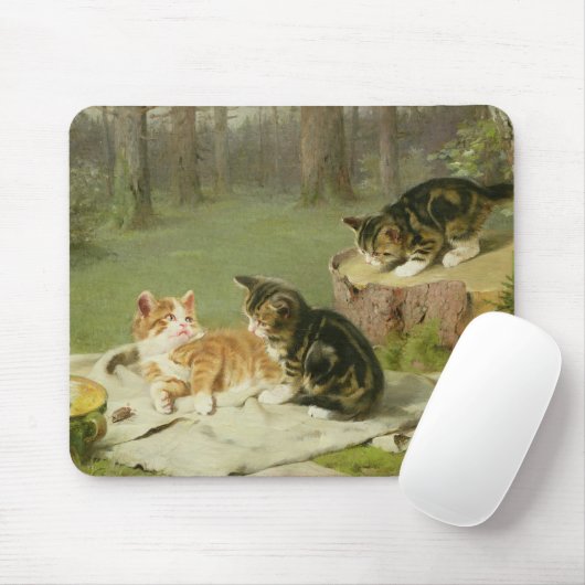 Kätzchen-Spielen Mousepad (Mit Mouse)