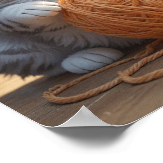 Kätzchen spielen poster (Ecke)