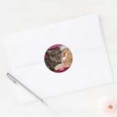 Kätzchen-Sticker zum Knuddeln Runder Aufkleber (Umschlag)